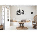 Casa si Gradina - Decoratiuni - Decoratiuni perete - Decor perete Fata cu Cal HH787 din lemn - 35 L x 27 H (cm) - Infinity.ro
