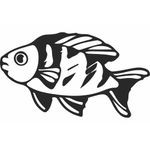 Casa si Gradina - Decoratiuni - Decoratiuni perete - Decor perete Personalizabil Peste HHH483 din lemn - 40 L x 23 H (cm) - Infinity.ro