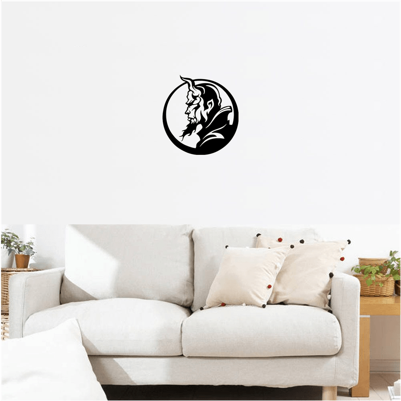 Casa si Gradina - Decoratiuni - Decoratiuni perete - Decor perete Diavol cu Coarne HH727 din lemn - 35 L x 37 H (cm) - Infinity.ro