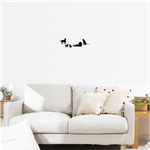 Casa si Gradina - Decoratiuni - Decoratiuni perete - Decor perete Familie Lei HH691 din lemn - 112 L X 35 H (cm) - Infinity.ro