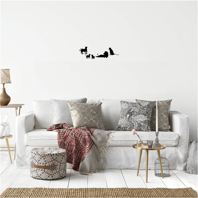Casa si Gradina - Decoratiuni - Decoratiuni perete - Decor perete Familie Lei HH691 din lemn - 112 L X 35 H (cm) - Infinity.ro