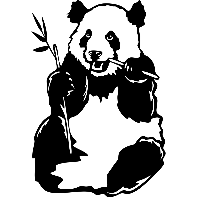 Casa si Gradina - Decoratiuni - Decoratiuni perete - Decor perete Urs Panda HH725 din lemn - 37 L x 55 H (cm) - Infinity.ro