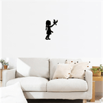 Casa si Gradina - Decoratiuni - Decoratiuni perete - Decor perete Fetita cu Porumbel HH692 din lemn - 35 L x 57 H (cm) - Infinity.ro