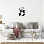 Casa si Gradina - Decoratiuni - Decoratiuni perete - Decor perete Urs Panda HH725 din lemn - 20 L x 30 H (cm) - Infinity.ro