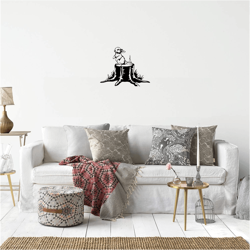 Casa si Gradina - Decoratiuni - Decoratiuni perete - Decor perete Iepure HH723 din lemn - 35 L x 27 H (cm) - Infinity.ro