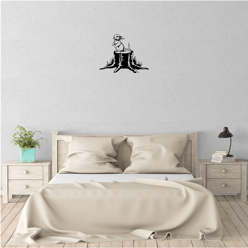 Casa si Gradina - Decoratiuni - Decoratiuni perete - Decor perete Iepure HH723 din lemn - 35 L x 27 H (cm) - Infinity.ro
