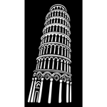 Casa si Gradina - Decoratiuni - Decoratiuni perete - Decor perete Turnul din Pisa HH729 din lemn - 17 L x 30 H (cm) - Infinity.ro