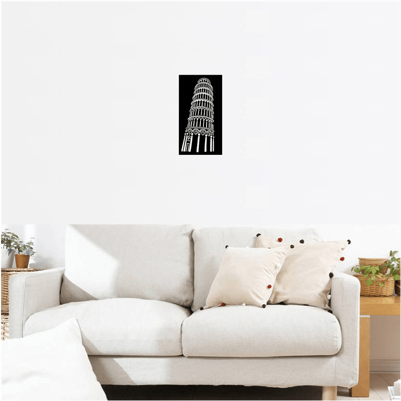 Casa si Gradina - Decoratiuni - Decoratiuni perete - Decor perete Turnul din Pisa HH729 din lemn - 17 L x 30 H (cm) - Infinity.ro