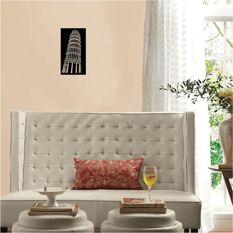 Casa si Gradina - Decoratiuni - Decoratiuni perete - Decor perete Turnul din Pisa HH729 din lemn - 17 L x 30 H (cm) - Infinity.ro