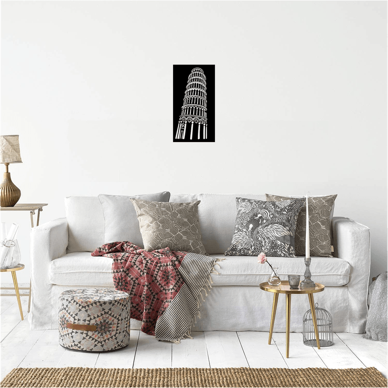 Casa si Gradina - Decoratiuni - Decoratiuni perete - Decor perete Turnul din Pisa HH729 din lemn - 17 L x 30 H (cm) - Infinity.ro