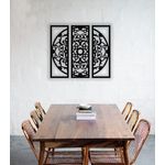 Casa si Gradina - Decoratiuni - Decoratiuni perete - Decor perete Personalizabil 3 Parti Cerc Mandala HHH552 din lemn - 43 L x 38 H (cm) - Infinity.ro