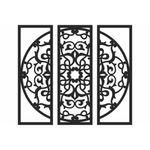 Casa si Gradina - Decoratiuni - Decoratiuni perete - Decor perete Personalizabil 3 Parti Cerc Mandala HHH552 din lemn - 43 L x 38 H (cm) - Infinity.ro