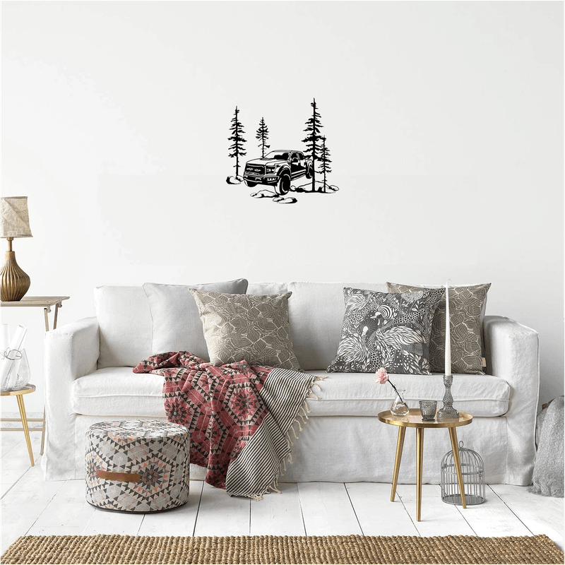 Casa si Gradina - Decoratiuni - Decoratiuni perete - Decor perete Masina SUV HH765 din lemn - 29 L x 27 H (cm) - Infinity.ro