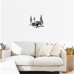 Casa si Gradina - Decoratiuni - Decoratiuni perete - Decor perete Masina SUV HH765 din lemn - 29 L x 27 H (cm) - Infinity.ro