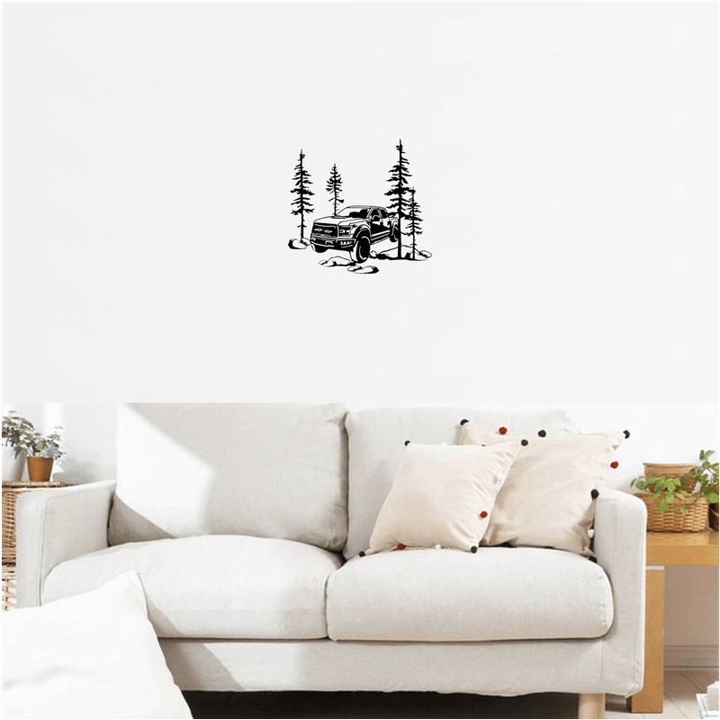 Casa si Gradina - Decoratiuni - Decoratiuni perete - Decor perete Masina SUV HH765 din lemn - 29 L x 27 H (cm) - Infinity.ro
