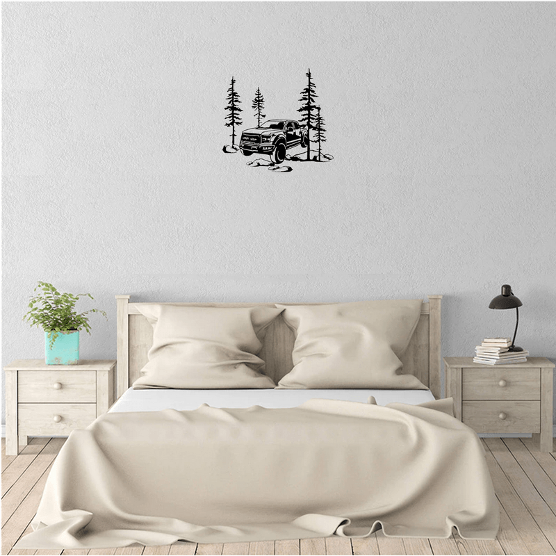 Casa si Gradina - Decoratiuni - Decoratiuni perete - Decor perete Masina SUV HH765 din lemn - 29 L x 27 H (cm) - Infinity.ro