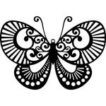 Casa si Gradina - Decoratiuni - Decoratiuni perete - Decor perete Fluture HH811 din lemn - 53 L x 37 H (cm) - Infinity.ro