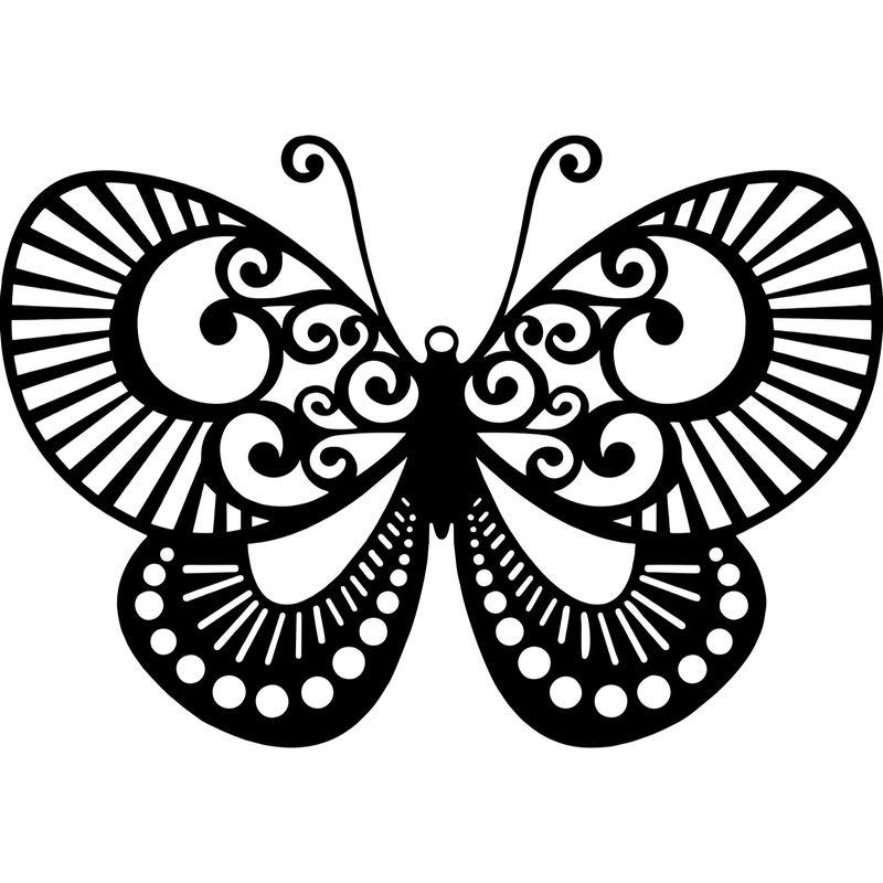 Casa si Gradina - Decoratiuni - Decoratiuni perete - Decor perete Fluture HH811 din lemn - 53 L x 37 H (cm) - Infinity.ro