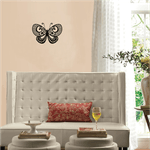 Casa si Gradina - Decoratiuni - Decoratiuni perete - Decor perete Fluture HH811 din lemn - 53 L x 37 H (cm) - Infinity.ro