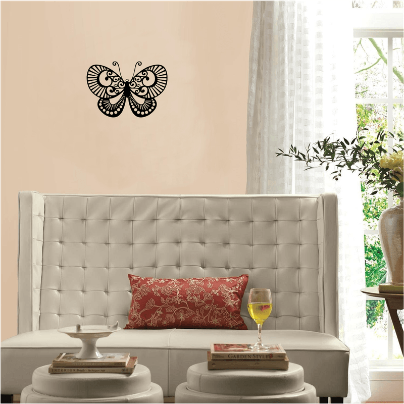 Casa si Gradina - Decoratiuni - Decoratiuni perete - Decor perete Fluture HH811 din lemn - 53 L x 37 H (cm) - Infinity.ro