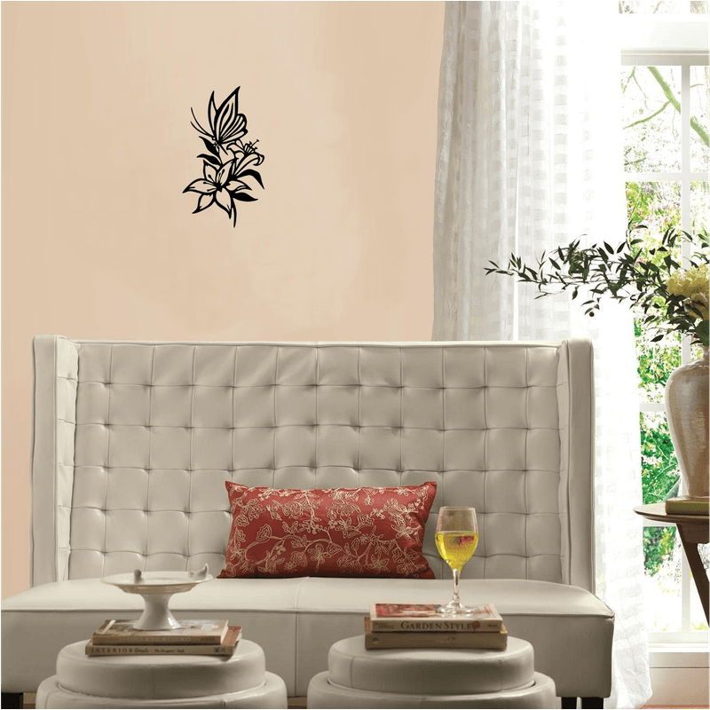 Casa si Gradina - Decoratiuni - Decoratiuni perete - Decor perete Fluture pe Crin HH744 din lemn - 26 L x 45 H (cm) - Infinity.ro