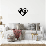 Casa si Gradina - Decoratiuni - Decoratiuni perete - Decor perete Fata si Cal HH712 din lemn - 43 L x 37 H (cm) - Infinity.ro