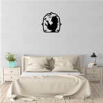 Casa si Gradina - Decoratiuni - Decoratiuni perete - Decor perete Printesa HH818 din lemn - 20 L x 20 H (cm) - Infinity.ro