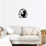 Casa si Gradina - Decoratiuni - Decoratiuni perete - Decor perete Printesa HH818 din lemn - 20 L x 20 H (cm) - Infinity.ro