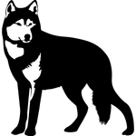 Casa si Gradina - Decoratiuni - Decoratiuni perete - Decor perete Lup HH816 din lemn - 26 L x 27 H (cm) - Infinity.ro