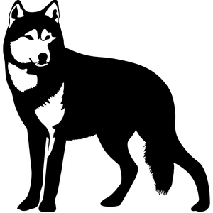 Decor perete Lup HH816 din lemn - 26 L x 27 H (cm)