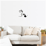 Casa si Gradina - Decoratiuni - Decoratiuni perete - Decor perete Cuplu HH817 din lemn - 42 L x 37 H (cm) - Infinity.ro