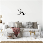 Casa si Gradina - Decoratiuni - Decoratiuni perete - Decor perete Cuplu HH817 din lemn - 42 L x 37 H (cm) - Infinity.ro