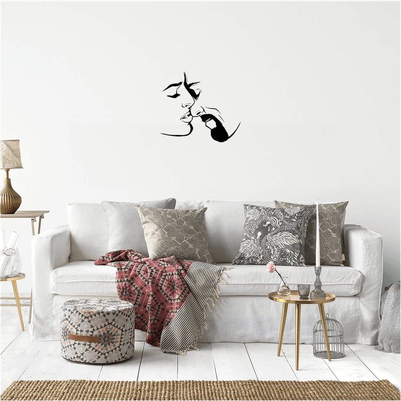 Casa si Gradina - Decoratiuni - Decoratiuni perete - Decor perete Cuplu HH817 din lemn - 42 L x 37 H (cm) - Infinity.ro