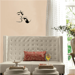 Casa si Gradina - Decoratiuni - Decoratiuni perete - Decor perete Cuplu HH817 din lemn - 42 L x 37 H (cm) - Infinity.ro