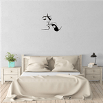 Casa si Gradina - Decoratiuni - Decoratiuni perete - Decor perete Cuplu HH817 din lemn - 42 L x 37 H (cm) - Infinity.ro