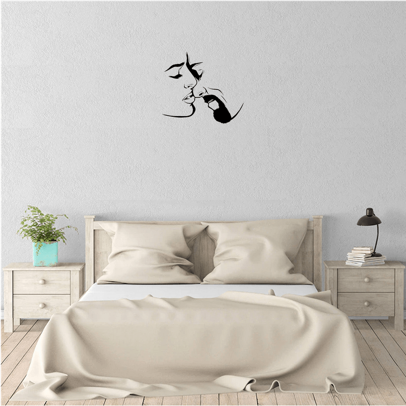 Casa si Gradina - Decoratiuni - Decoratiuni perete - Decor perete Cuplu HH817 din lemn - 42 L x 37 H (cm) - Infinity.ro