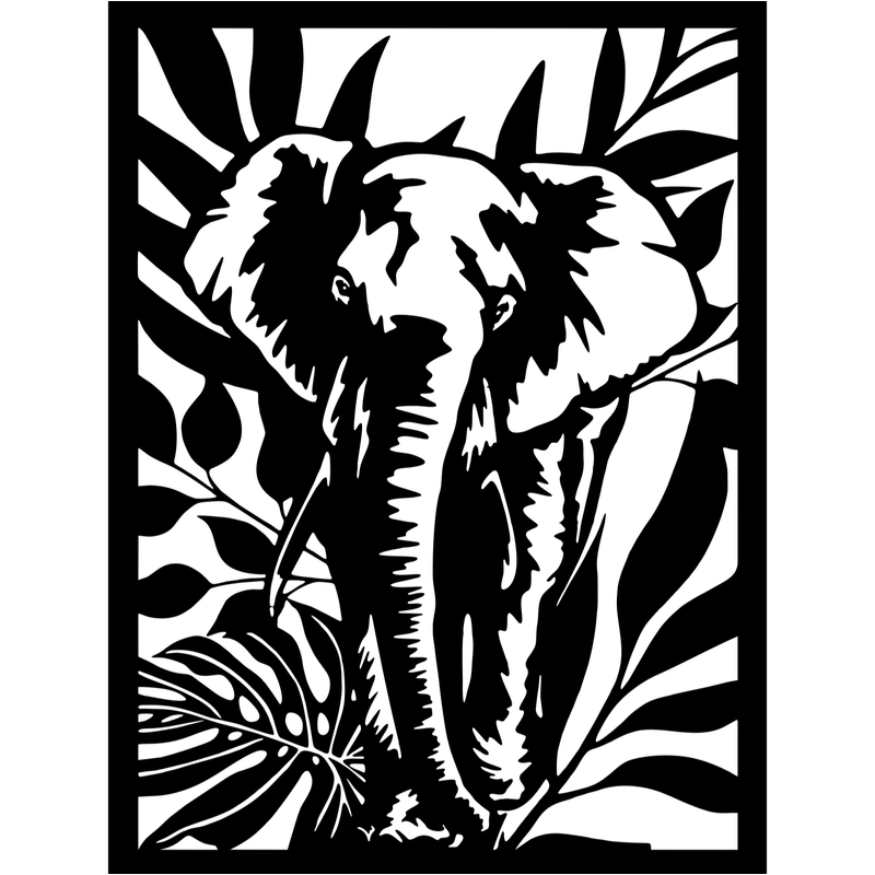 Casa si Gradina - Decoratiuni - Decoratiuni perete - Decor perete Elefant HH788 din lemn - 27 L x 36 H (cm) - Infinity.ro