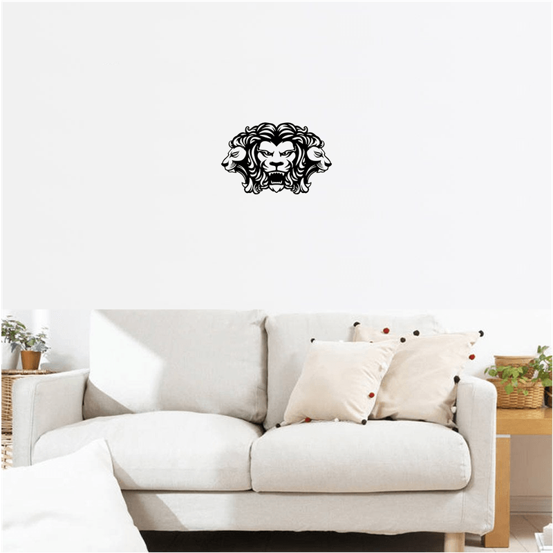 Casa si Gradina - Decoratiuni - Decoratiuni perete - Decor perete Capete de Lei HH717 din lemn - 56 L x 37 H (cm) - Infinity.ro