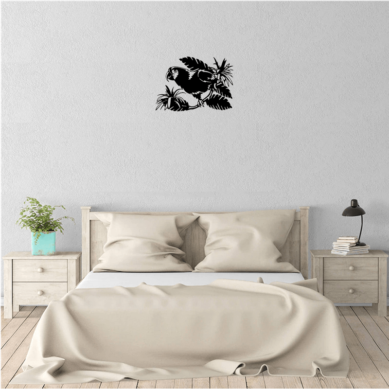 Casa si Gradina - Decoratiuni - Decoratiuni perete - Decor perete Papagal HH789 din lemn - 39 L x 27 H (cm) - Infinity.ro