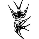 Casa si Gradina - Decoratiuni - Decoratiuni perete - Decor perete Pasari din 2 Parti HH796 din lemn - 43 L x 25 H (cm) - Infinity.ro