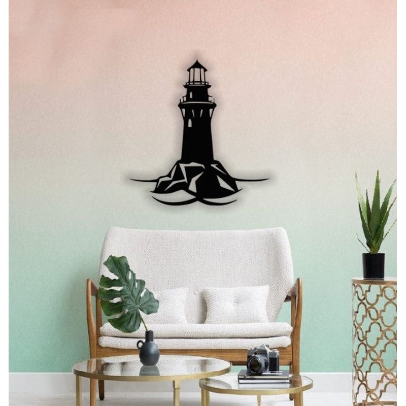 Casa si Gradina - Decoratiuni - Decoratiuni perete - Decor perete Personalizabil Far HHH390 din lemn - 36 L x 38 H (cm) - Infinity.ro