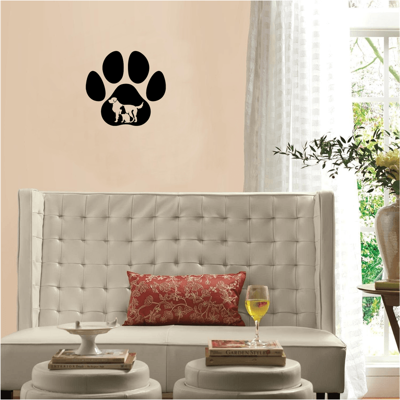 Casa si Gradina - Decoratiuni - Decoratiuni perete - Decor perete Catel si Pisica HH693 din lemn - 21 L x 20 H (cm) - Infinity.ro