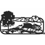 Casa si Gradina - Decoratiuni - Decoratiuni perete - Decor perete Personalizabil Caprioara din lemn - 29 L x 16 H (cm) - Infinity.ro