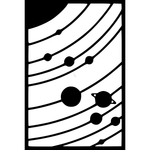 Casa si Gradina - Decoratiuni - Decoratiuni perete - Decor perete Sistem Solar HH687 din lemn - 20 L x 30 H (cm) - Infinity.ro