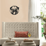 Casa si Gradina - Decoratiuni - Decoratiuni perete - Decor perete Catel Pug Mops HH688 din lemn - 27 L x 27 H (cm) - Infinity.ro