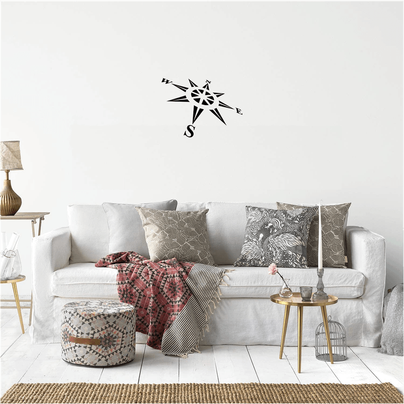 Casa si Gradina - Decoratiuni - Decoratiuni perete - Decor perete Compas HH689 din lemn - 45 L x 31 H (cm) - Infinity.ro