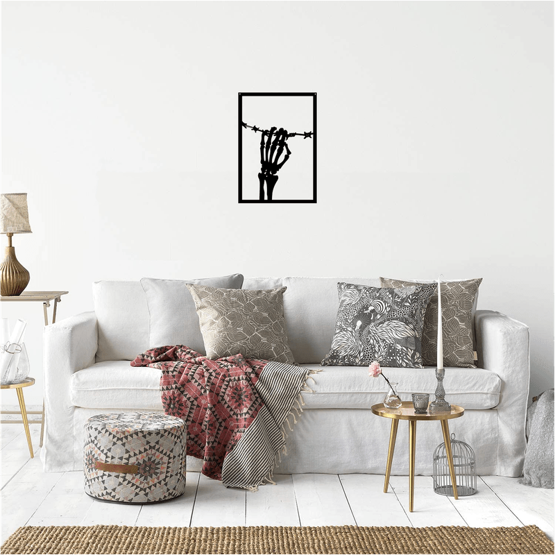 Casa si Gradina - Decoratiuni - Decoratiuni perete - Decor perete Mana schelete HH761 din lemn - 27 L x 38 H (cm) - Infinity.ro