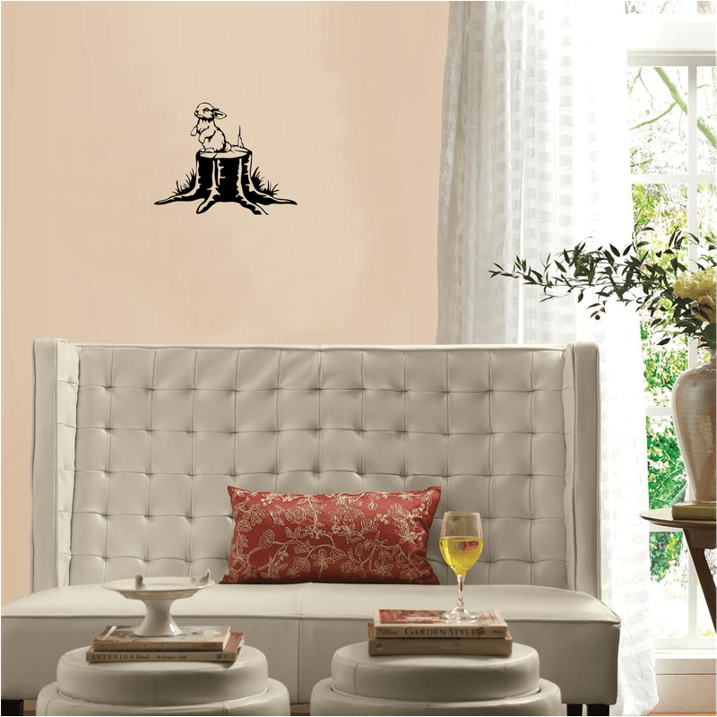 Casa si Gradina - Decoratiuni - Decoratiuni perete - Decor perete Iepure HH723 din lemn - 48 L x 37 H (cm) - Infinity.ro