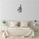 Casa si Gradina - Decoratiuni - Decoratiuni perete - Decor perete Sticla si Pahare HH781 din lemn - 24 L x 45 H (cm) - Infinity.ro