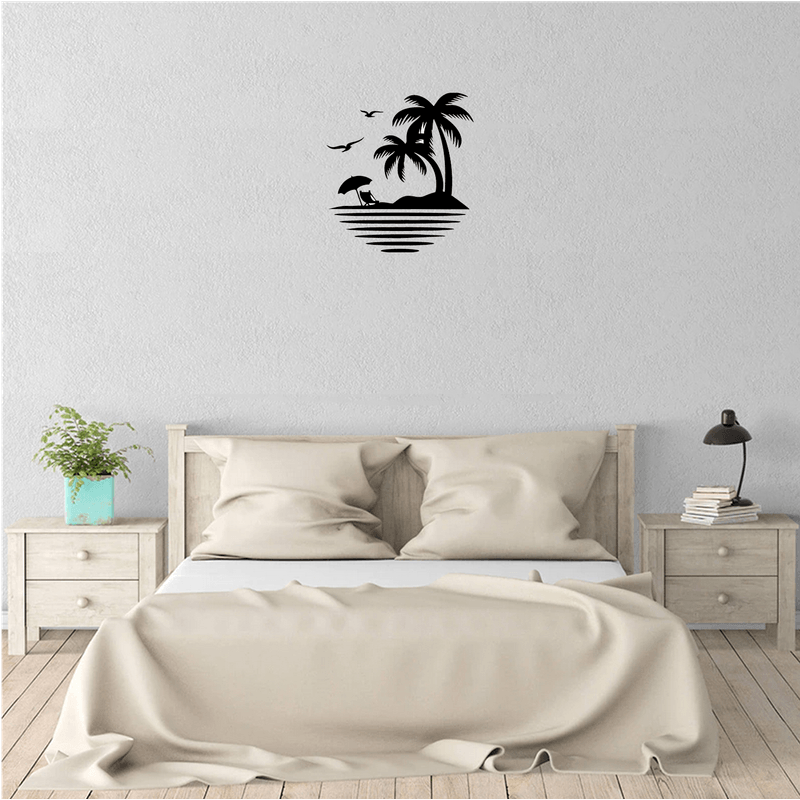 Casa si Gradina - Decoratiuni - Decoratiuni perete - Decor perete Palmier HH694 din lemn - 37 L x 40 H (cm) - Infinity.ro
